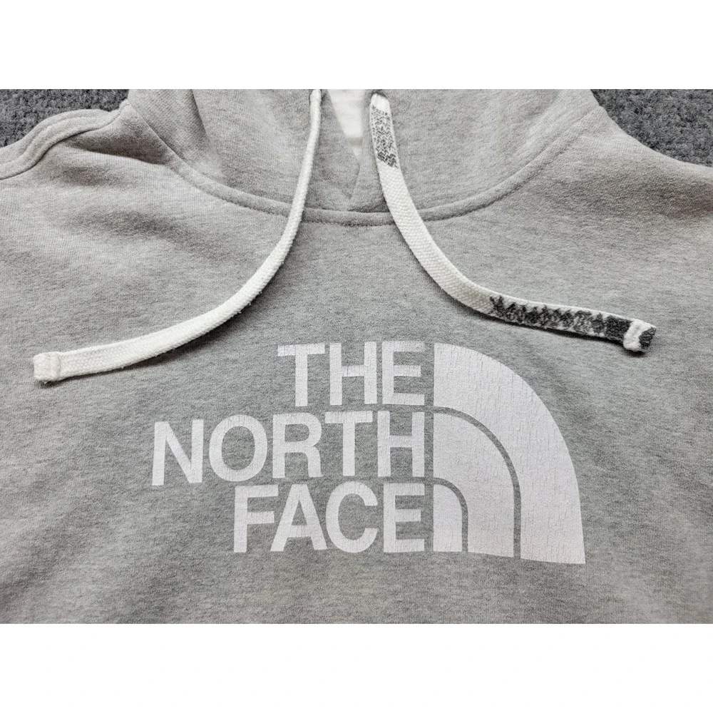 The North Face Mens Half Dome Hoodie Gray CZZ7 Pullover Sweatshirt Medium